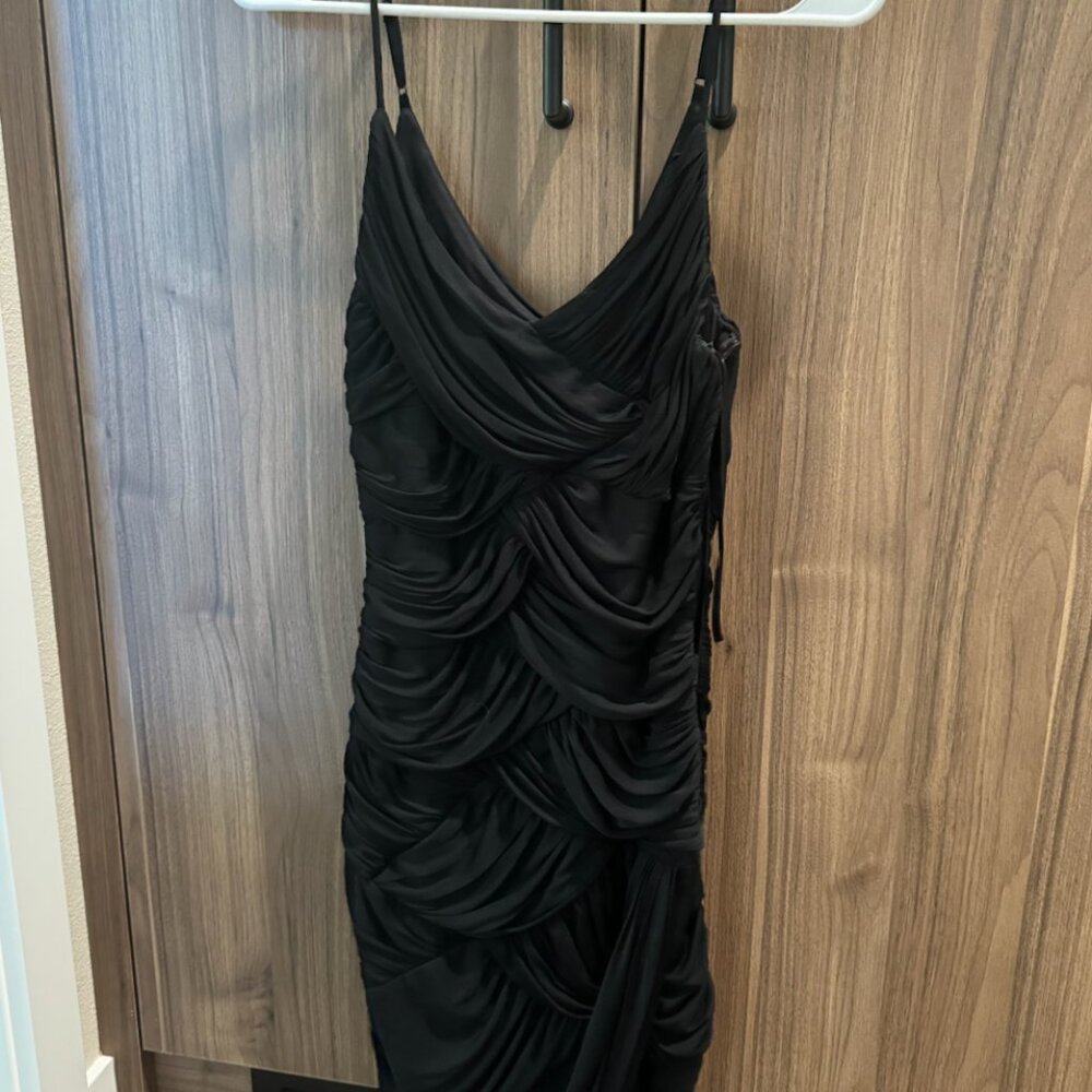 H by Halston black bodycon dress
